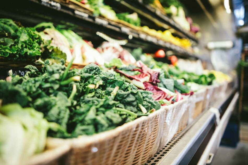 Vegetables in the grocery store