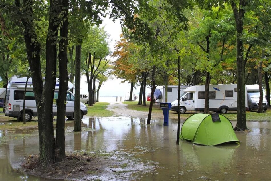 RV and Camping park flooded