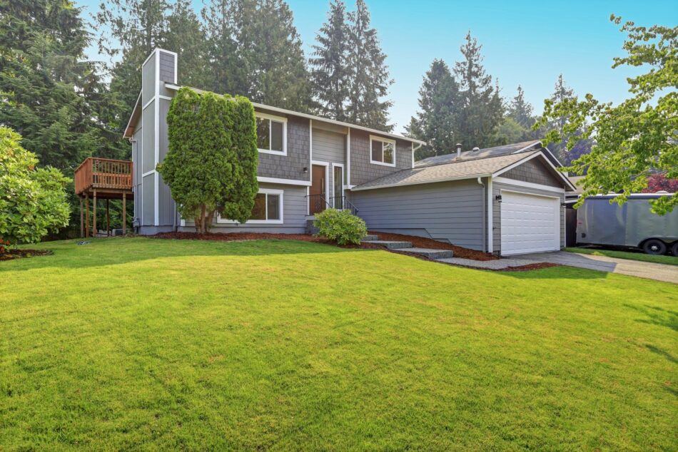 Exterior view of a two storey home in alberta