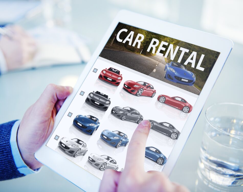 Car Rental sheet with different car choices