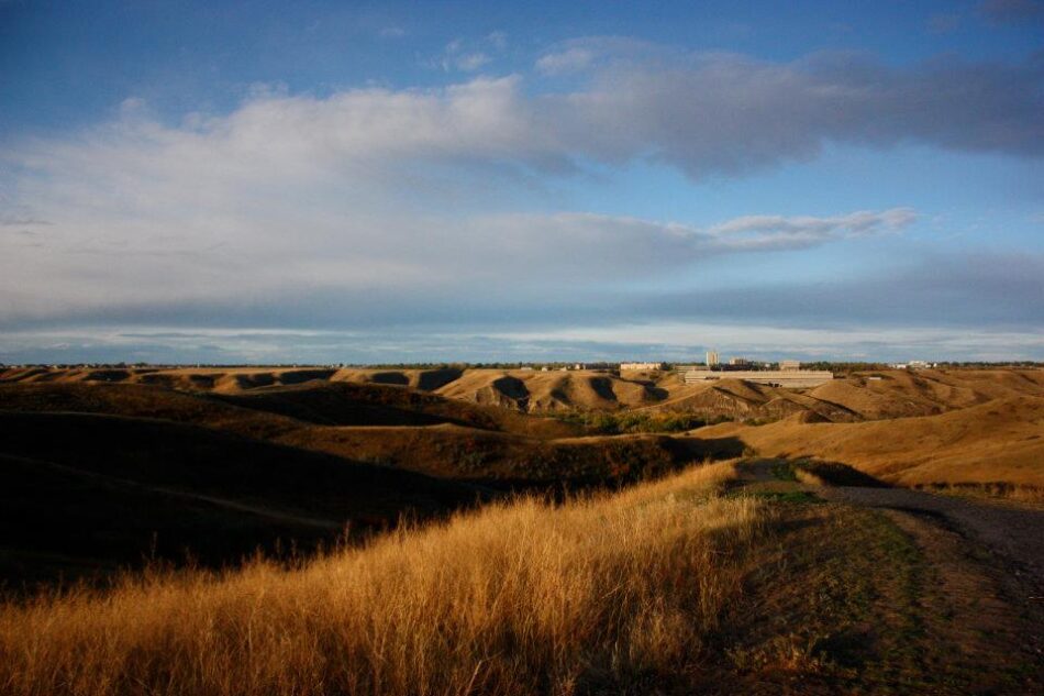 Lethbridge fields at sunset