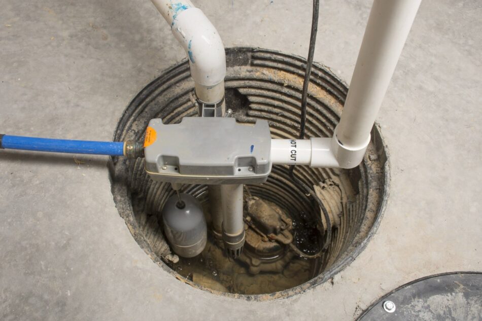 Top-down view of a sewer system