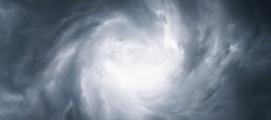 View of clouds in a storm formation