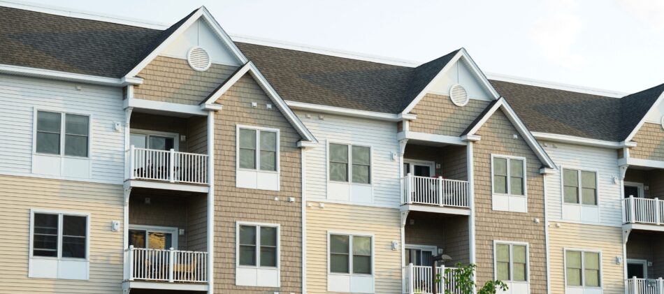 Exterior view of rental condos