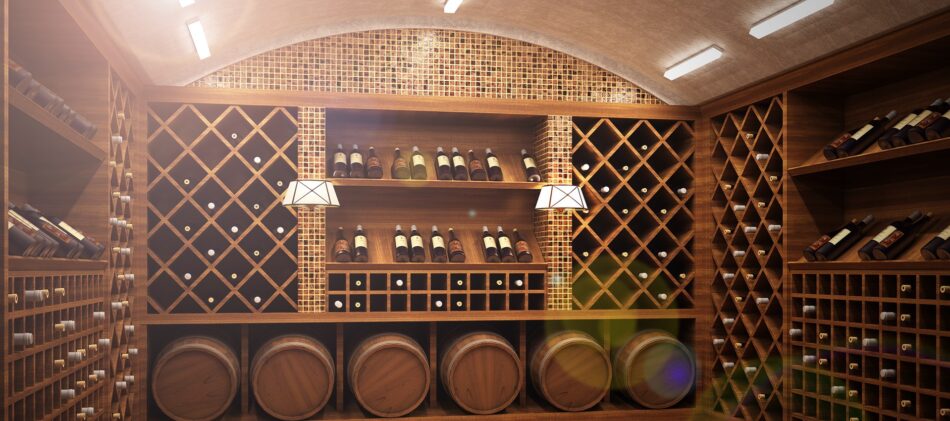 Wine Cellar full of wine bottles