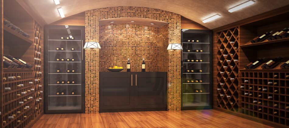 Cellar with elaborate wine collection