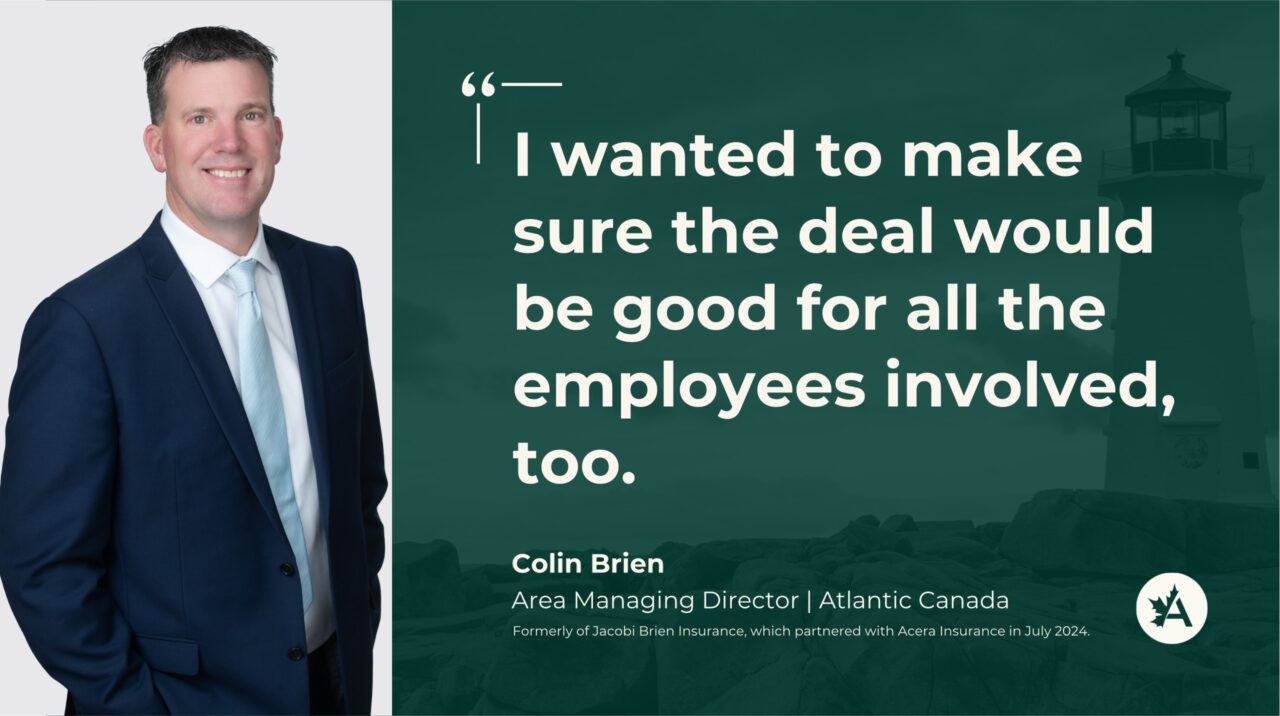 Partnership testimonial: Colin Brien on joining Acera Insurance